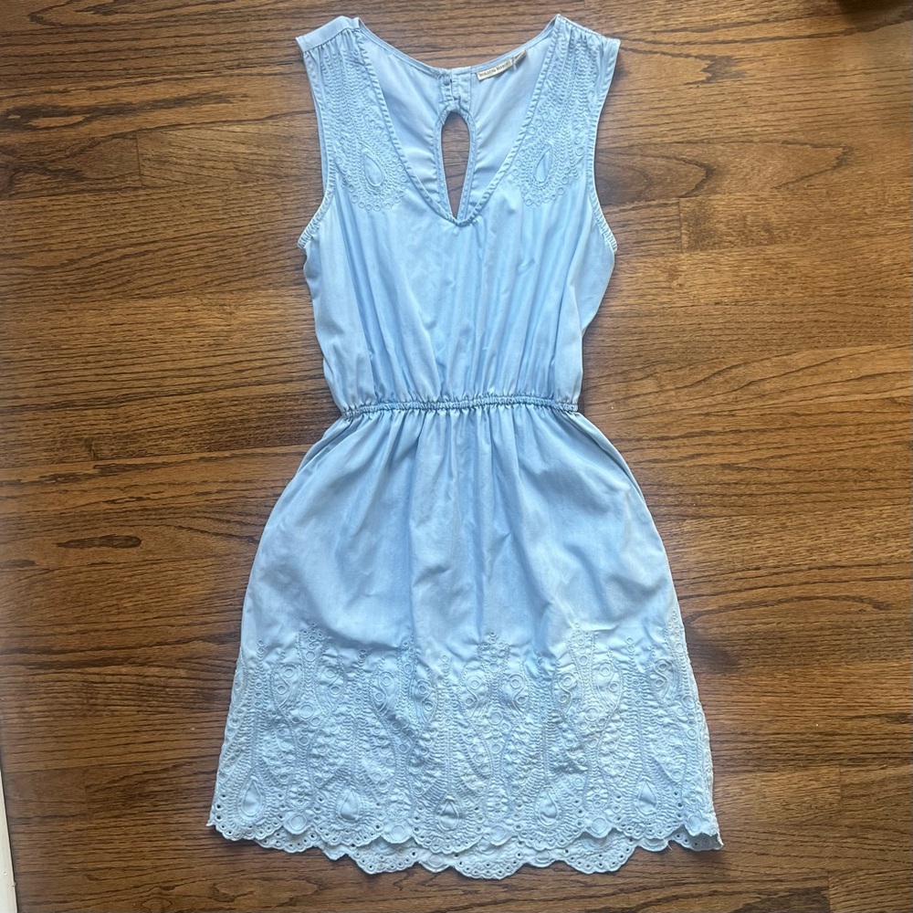 HOLDING HORSES Sky Blue Mini Dress XS